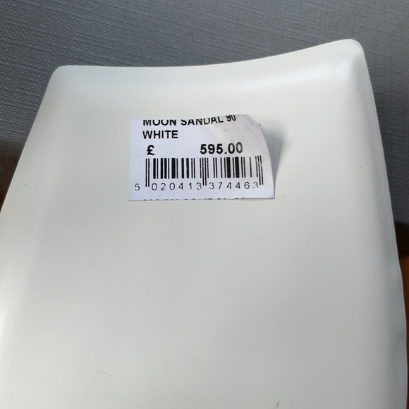 Balenciaga Moon Square Toe Sandal 90’s Aesthetic Size 38 EU / 8 US White - Picture 9 of 10